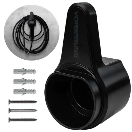 Image of VORSPRUNG Type 2 EV Charger Holder - Universal | Strong Organiser Cable Holder Type 2 Wall Bracket, EV Charging Cable Tie Organiser, Compatible - T2 - Industrial Strength ABS (UK)