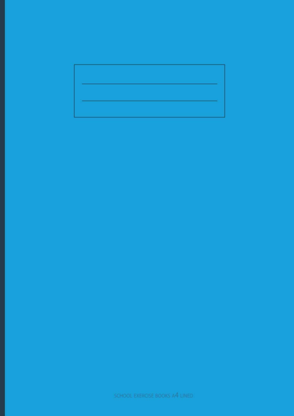 school exercise books a4 lined: A4 Exercise Book Ruled and Margin 80 Pages