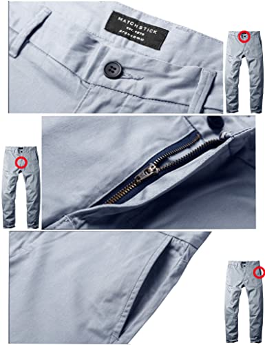 Image of Match Men's Regular Fit Comfort Stretch Casual Chino Pants