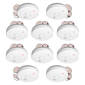 10-Pack ELRO FS1805M Rauchmelder mit 5-Jahres-Batterie und Magnethalterung – Entspricht der Europäischen Norm EN14604