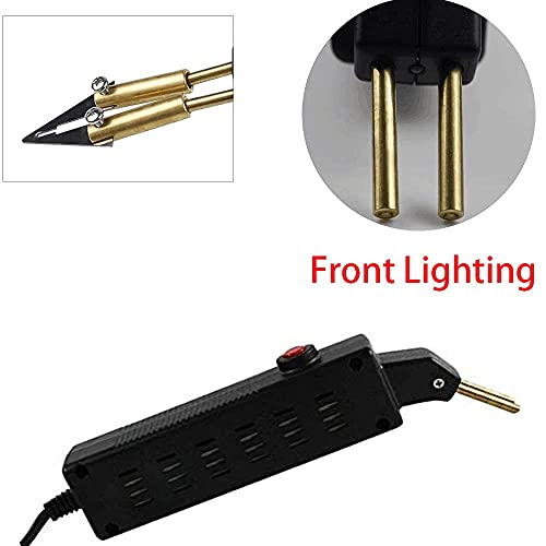 Beyondlife Kit de reparo de para-choques de grampeador quente de 50 W, sistema de soldador de plásti