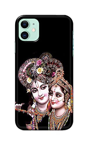 Image of PRINTFIDAA� Printed Hard Back Cover Case for Apple iPhone 11 Back Cover (Radha Krishna) -2808