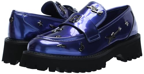 Image of Karl Lagerfeld Women's Gaston Lug Sole Loafer with Pin Embellishments