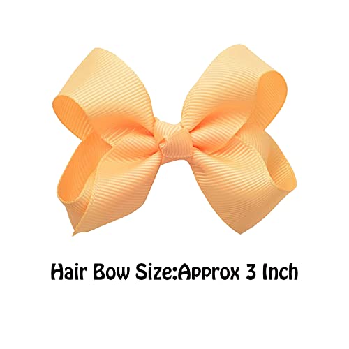 Willingtee 40Colors 3" Bows Grosgrain Ribbon Hair Bows Alligator Clips Toddler Bows Hair Accessories For Baby Girls Infants Toddlers Teens Kids Children 20 Colors In Pairs #TOP2