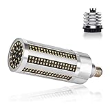✔ Standard E27 / E40 Base, vollständig aluminiumbeschichtetes Gehäuse mit hochisoliertem LED-Treiber. Lüfterloses Design mit schneller Wärmeableitung. Gut für vollständig geschlossene Leuchten mit völlig leisem Betrieb