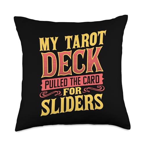 My Tarot Deck Pulled The Card For Sliders Throw Pillow