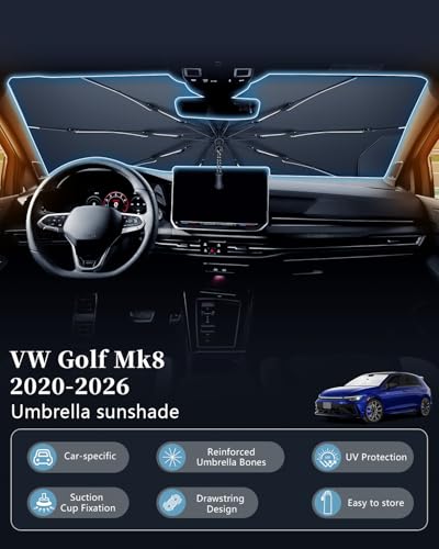 Volant brûlant Golf 8 pare-soleil avant résistant pliable