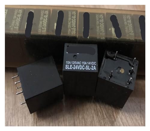 Relé de 5 pines SLE-24VDC-SL-2A de 24V y doble contacto 2X15A para automatización