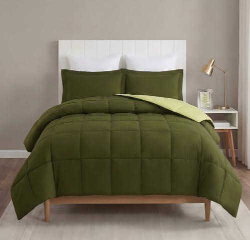 HIG Olive Green 3pc Twin/Twin XL Comforter Set