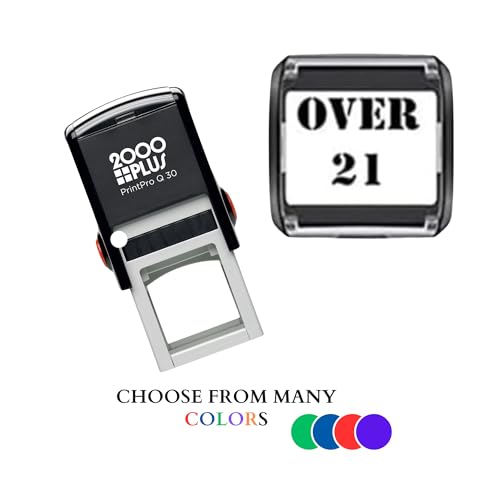 Hand Stamps Over 21 Self Inking Stamp