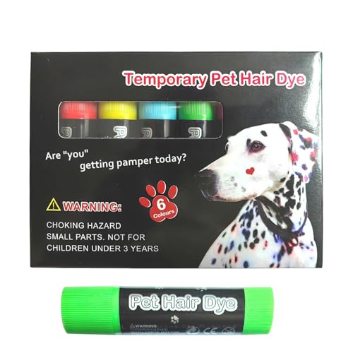 Duroecsain Tinte para perros – Colorante para manto de perros, marcadores seguros de color vivo para gatos y aseo creativo