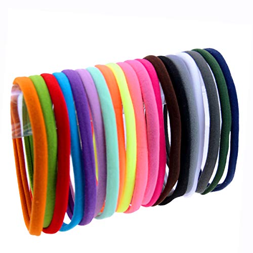 24 pack Nylon Headbands Nude super soft stretchy for infant girl Toddler Adult DIY Baby Headbands2