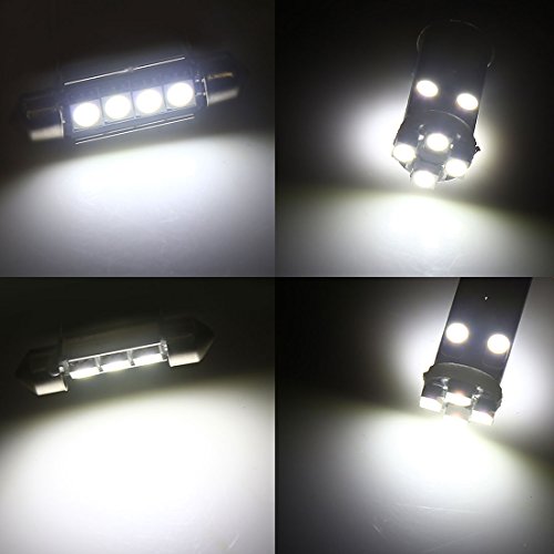 Kit de 21 luces LED para auto 12V Canbus interior y placa miniatura 2