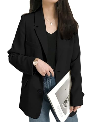 YEJUAWEN �e�[���[�h�W���P�b�g ���f�B�[�X �_�u���{�^�� ���� �����O�� ���� �傫���T�C�Y �J�W���A�� �t�H WEN008 (3XL, �u���b�N)