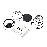 Enlybee Retro Industrial Chandeliers Iron Ceiling Lights E27 E26 - Height Adjustable, Easy Install, Perfect for Living Room, Dining Room, Hallway