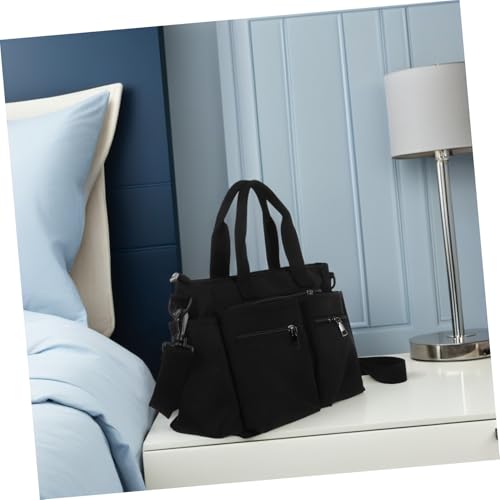 Sac main femme nylon épais imperméable et multi poches - 7