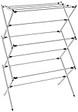 HOMZ Foldable, Steel Frame, Rustproof, 23 ft Space Clothes Drying Rack, 29.4' x 14.3' x 42', Stainless Steel