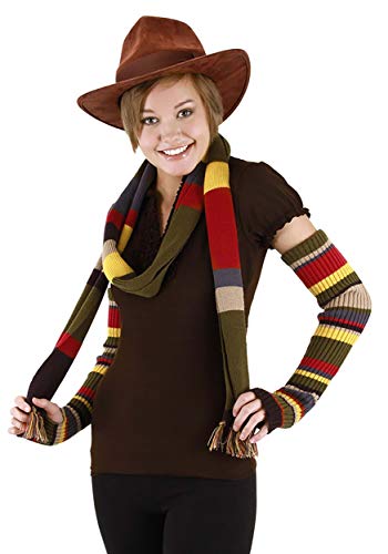 elope Doctor Who Fourth Doctor Knit Arm Warmers Costume Accessory Brown