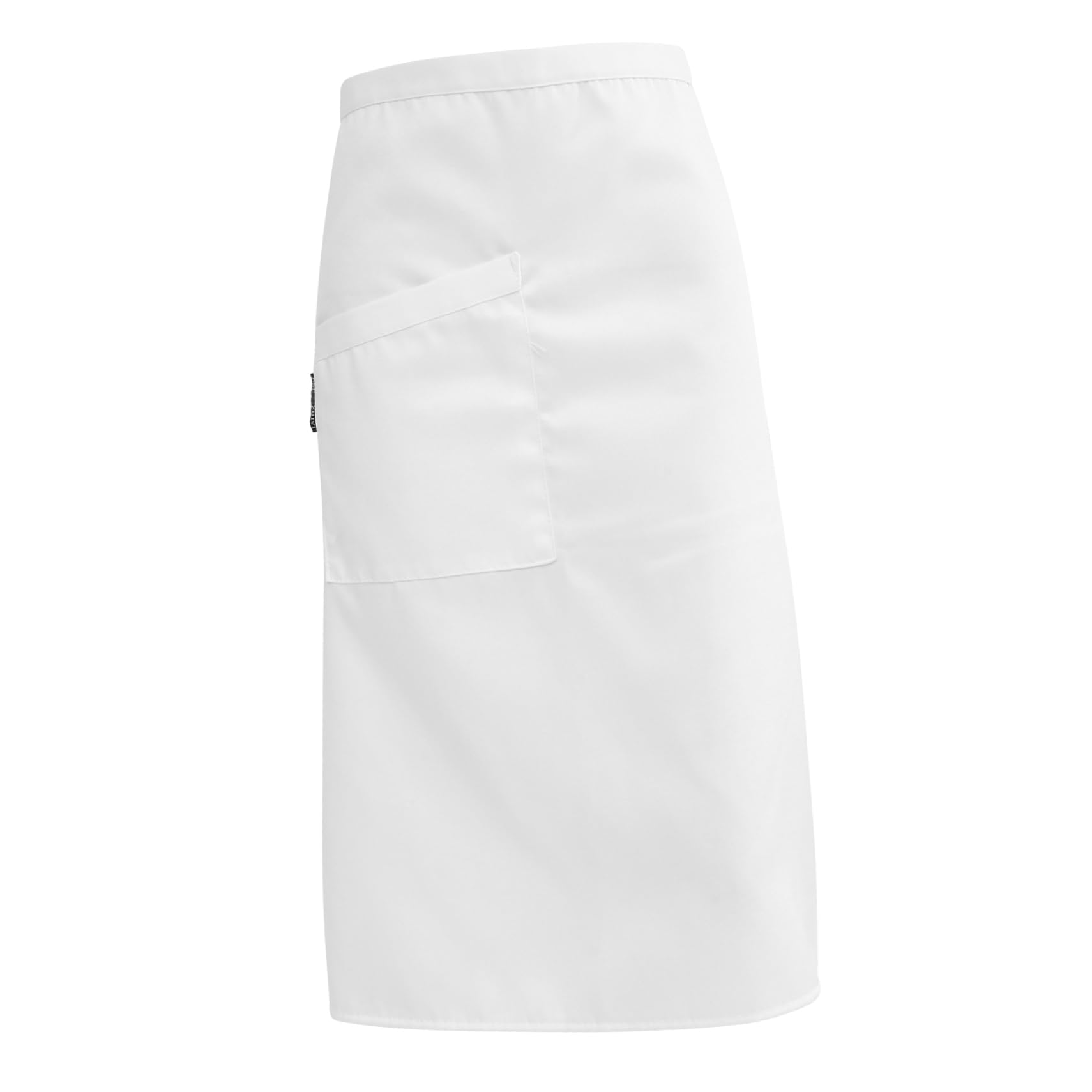 CONGARTENO Unisex Short Kitchen Apron with Pocket for Waiters and Chefs White Waist Apron for Restaurants and Catering for Men and Women