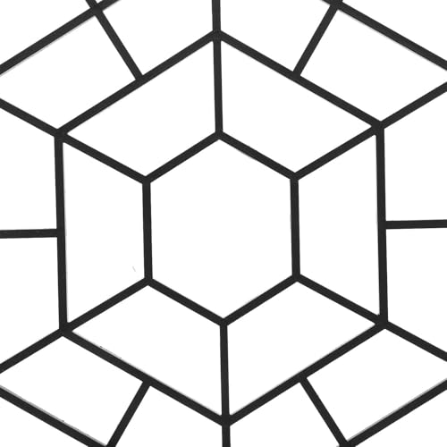 Red protectora de peces de 10 piezas hexagonal de PP negro para estanque 4
