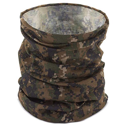 FUN FAN LINE - Pack x3 Bandana multi-usages dans une couleur de votre choix. Masque de protection, culotte ou cache-cou (Camouflé/Militaire) Cover