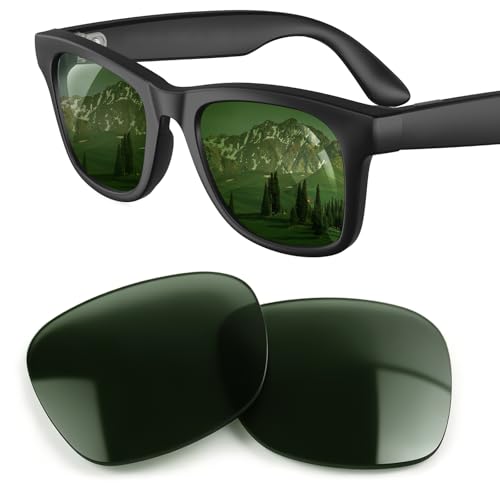 Image of Yeahxing Lenses Compatible with Ray-Ban Meta Glasses Gen 2 /1 /Wayfarer | Polarized lenses for 53mm Large /50mm Regular Wayfarer. Fits RW4006 /RW4012 /RW4008. UV protection, scratch-resistant.
