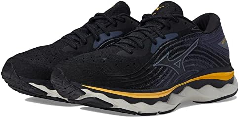 Mizuno Men's Wave Sky 6 Running Shoe, Black/Tradewinds, 9.5 Wide | Image 3