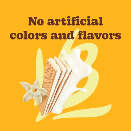 Bauducco Vanilla Wafer Cookies - Sugar Free Delicious & Crispy Wafers- 0g of added sugar - 3 Creamy Layers - Great for Snacks & Dessert - No Artificial Flavors, 5oz (Pack of 1)
