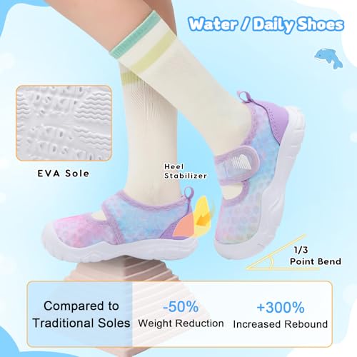 Image of BARERUN Toddler Water Shoes Infant Baby Swim Shoes Kids Barefoot Sandals
