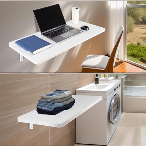 Table de bureau murale pliable peu encombrante résoud le manque d'espace - 6