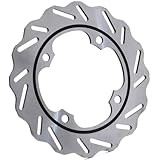 El disco de freno de motocicleta tiene muchos orificios perforados en la placa para utilizar el flujo de aire y aumentar la disipación de calor. Tiene poco ruido, peso ligero y buen rendimiento de frenado.
