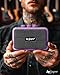 Leo Jaymz Mini Guitar Amplifier - 5W Dual Speaker BT Wireless Guitar Amp, Rechargeable Battery, Clean/Overdrive Modes, Headphone Jack,Ideal for Practice & Performance (Purple)
