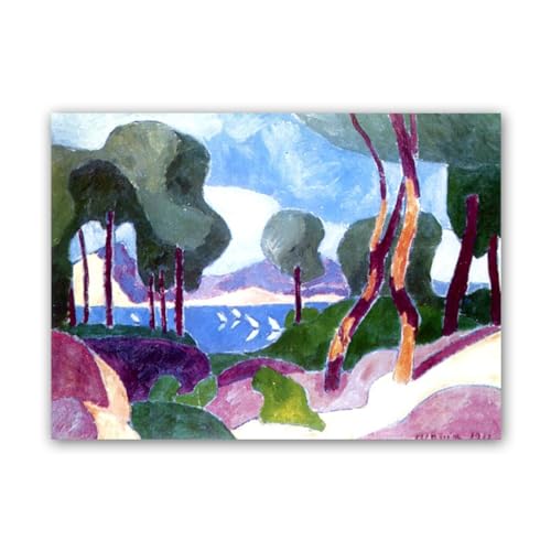 Affiche Regatta by Picabia impression sur toile decoration salon 50x70cm