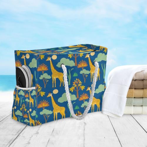 Sac à main girafe pour femme parfait pour une escapade de week-end et les courses de tous les jours - 3