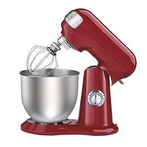 Cuisinart Precision Master 4.5-Quart Tilt-Head Stand Mixer, 12 Speed, 300W, Includes Bowl, Dough Hook, Chef’s Whisk and Flat Mixing Paddle, Red (SM-48RC)