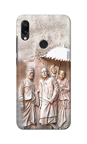 Image of Printed Hard Back Cover Case for Mi Redmi Note 7 | Mi Redmi Note 7 Pro | Mi Redmi Note 7S Back Cover (Sai Baba) -1803