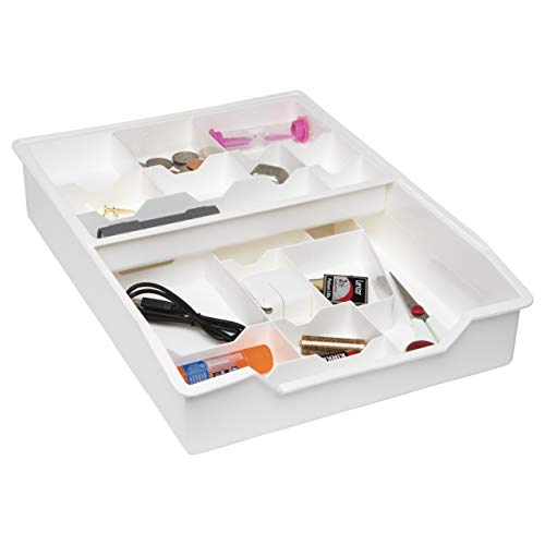 Dial Industries, Inc. The Everything Drawer Organizer Tray, White