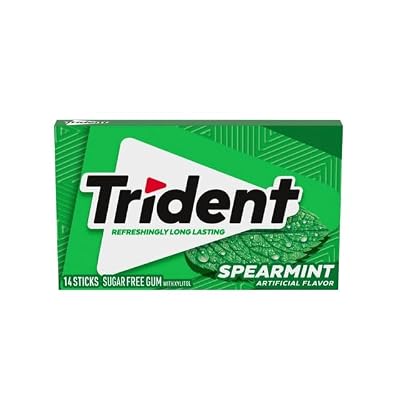 Trident Sugar Free Chewing Gum 4 Pack. Original Flavor (1 Count), Spearmint (1 Count), Tropical Twist (1 Count), and Cinnimon (1 Count).