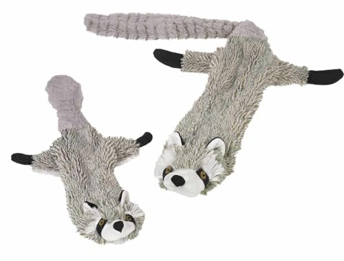Nobby Plüsch Waschbär für Hunde, flach, 91 cm, 1 Stück