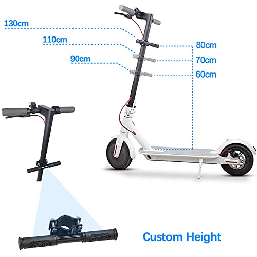 Guidon de Enfant Scooter Électrique,Guidons pour Scooter Électrique Accoudoir de sécurité réglable et Antidérapant Poignée de sécurité en Acier Inoxydable pour xiaomi Mijia M365 (Noir) - Image 3