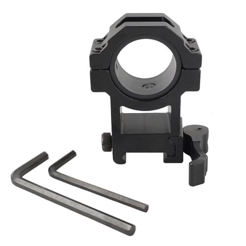 Calitte 25/30mm Quick Release Torch Clip Holder Flashlight Mount Clamp with Stainless Steel Screws