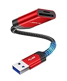 【Transmisión súper rápida】: El lector de tarjetas USB 3.0 le brinda una transmisión de datos súper rápida, 10 veces más rápida que USB 2.0, lo que le permite transferir películas HD en segundos, no se preocupe más por ellas. malas señales wifi / bluetooth, retrocompatible con USB 2.0 / 1.1