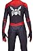 Disfraz de Superhéroe Spider Cosplay Mono Negro Rojo Blanco Sudadera con Capucha...
