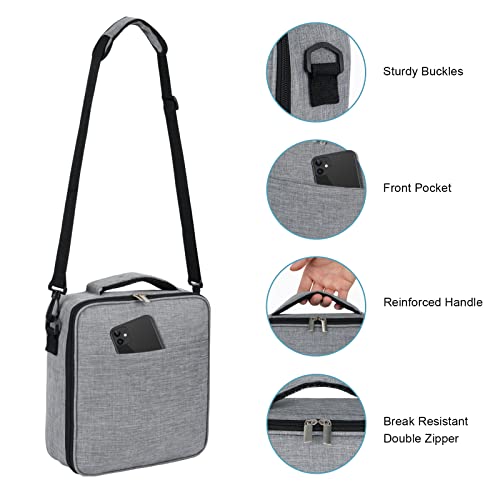Insulated Lunch Bag For Women Men Reusable Small Lunch Box Lunch Tote Bag Portable Lunch Cooler Bags Thermal Lunch Container For Work Office Picnic Beach Fishing, Gray #TOP3