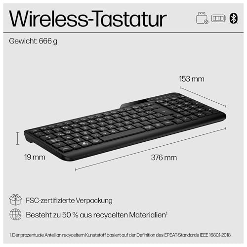 HP 475 Dual Mode Wireless Keyboard - vue 9