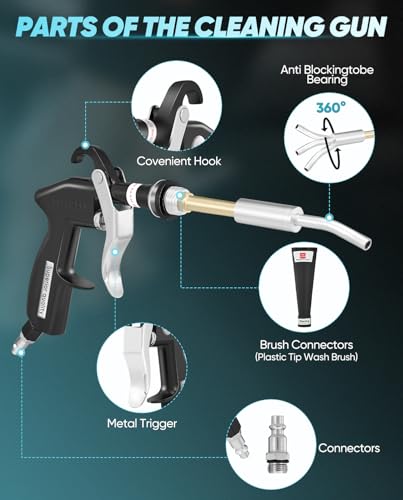 image for MENDED Sakertool Dry Cleaning Gun,Air Blow Gun for Car Detailing - Qui