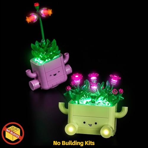 Image of BrickBling Light Compatible with Lego Rocking Plants 11506 | Light up Your Botanical Collection (Not Come with Plants Model) (Upgraded Verion Light)