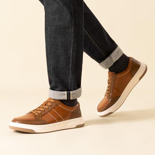 Bruno Marc Bruno Marc Men's Casual Dress Sneaker Business Casual Shoes for Men Comfortable Lightweight Lace Up Fashion Sneakers,Size 11,Brown,SBFS2410M