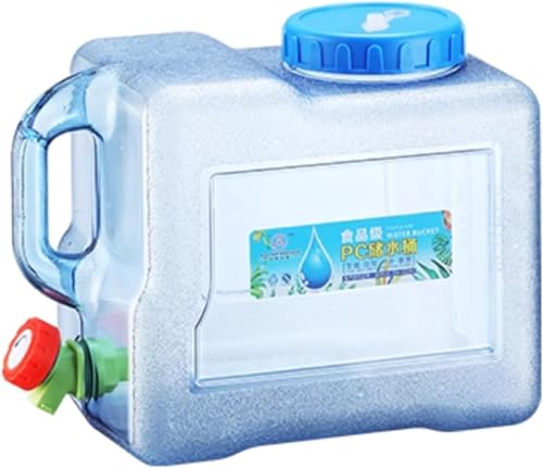 ウォータータンク ポリタンク PC安全素材 貯水タンク コック付き 防災グッズ アウトドア水タンク 旅行 登山 避難 スポーツ アウトドア用水タンク 蛇口付き 蓋付き 無毒 ポータブル キャンプ 登山 その他の屋外活動用 携帯便利 (8L)