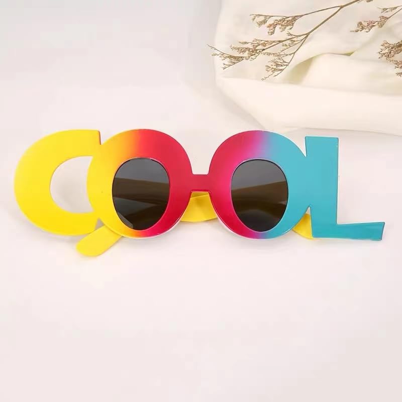 cool symbol Shaped Glasses for Halloween props school Party Costume